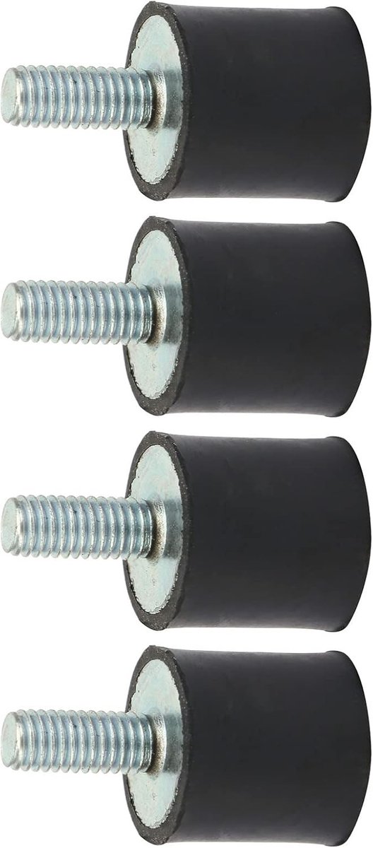 Schokdempers voor auto, 4 stuks M8 rubber houders, trillingsdemping, geluidsisolatie en vibratiecontrole