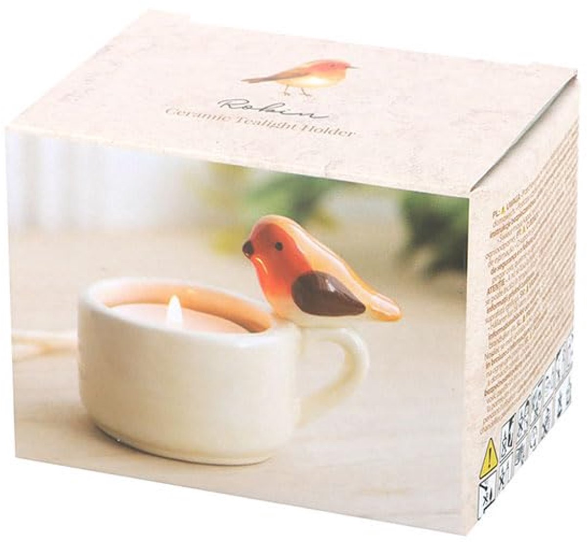 Teelichthouder Robin - teal - sfeervol design - perfect voor kaarslicht - ShopVlot