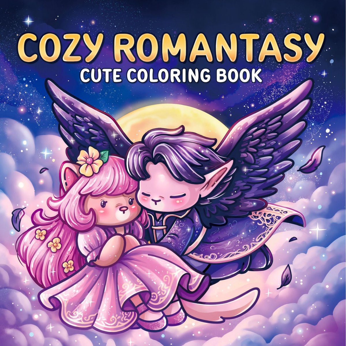 Cozy Romantasy : – Schattig Kleurboek voor Volwassenen en Tieners – Fantasierijke Romantische Scènes voor Ontspanning – Paperback – 9 juni 2026
