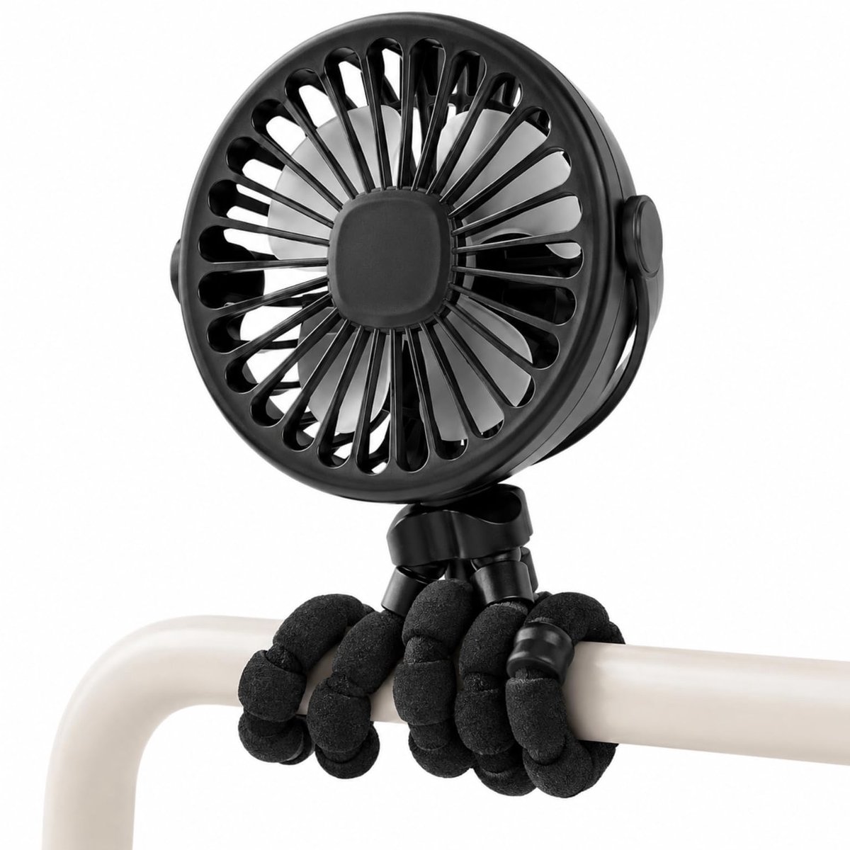 Flexibele statiefklem ventilator - lichtgewicht draagbare koeler - op batterijen - ideaal voor buitenreizen - ShopVlot