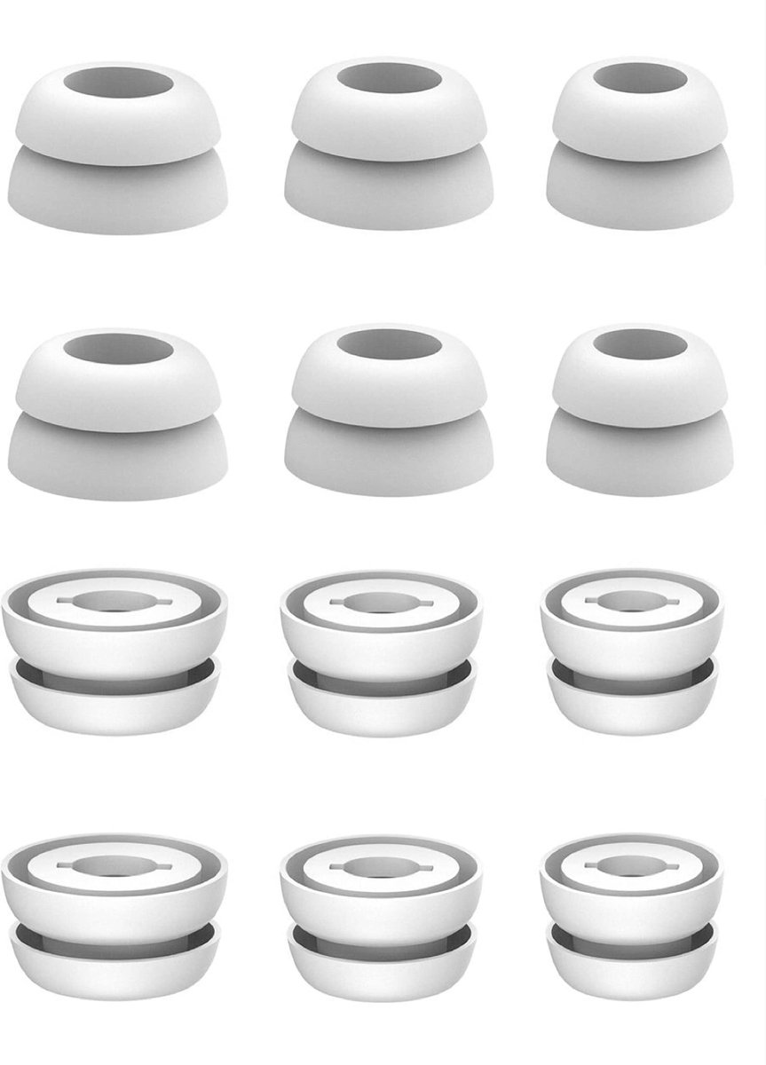 Oordopjes vervanging - 6 paar dubbele flens - siliconen - ultiem comfort voor Galaxy Buds Pro - ShopVlot