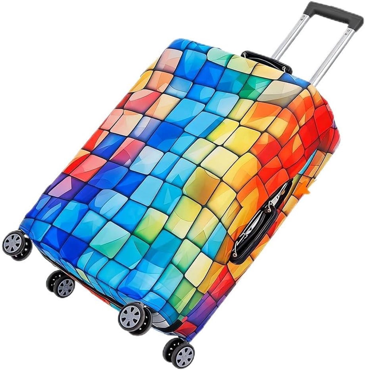 Reisbagage Beschermhoes met Rits, Geschikt voor 60 cm Bagage, Wasbare en Duurzame Reisaccessoires, Ideaal voor Vakanties en Koffers