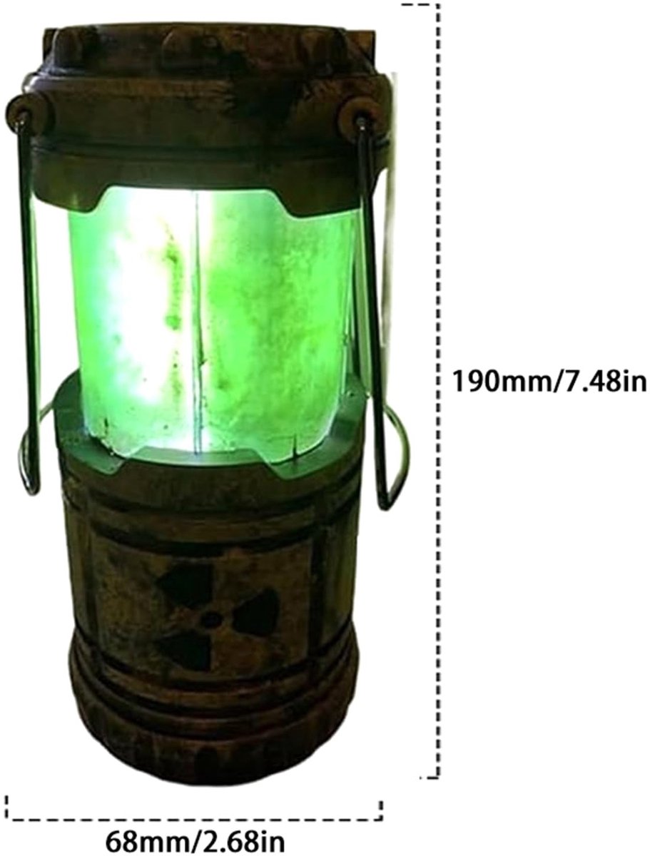 Camping lantaarn 7.5 inch - draagbaar - batterij aangedreven - ideaal voor slaapkamer - ShopVlot