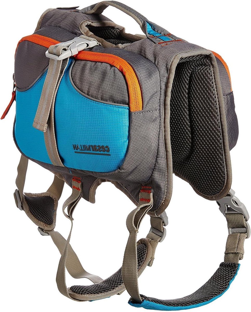 Honden Rugzak - Honden Zadel - Actieve Wandelingen - Waterafstotend Materiaal - Maat M - Blauw