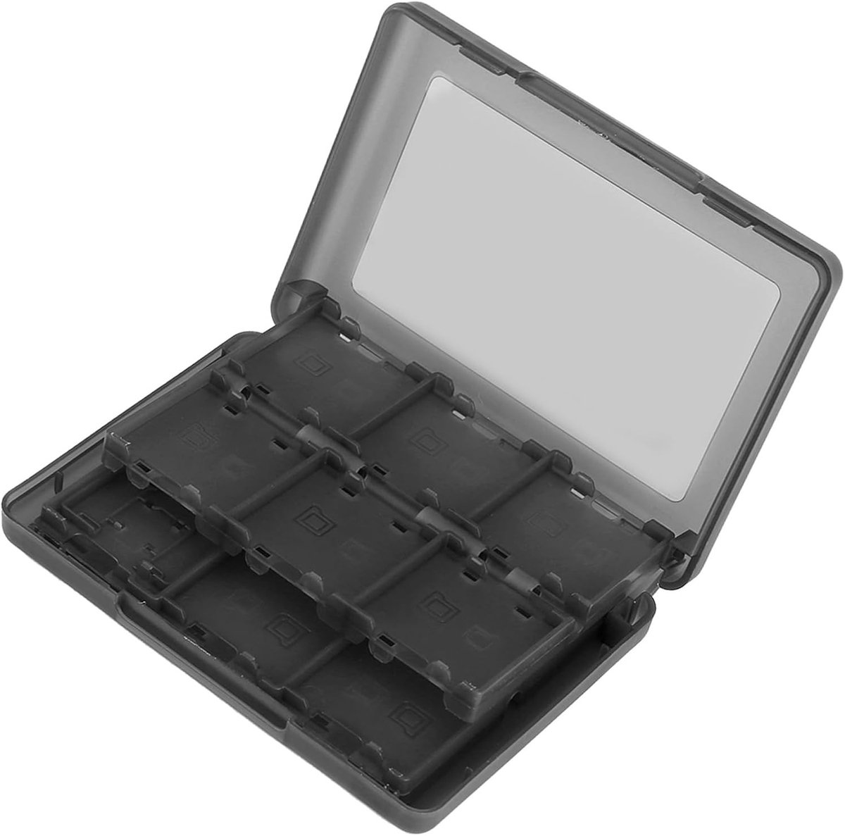 Opslagdoos voor SD-kaarten - Draagbare Organizer voor 3DS, DSL, DSI en Meer - Ideaal voor Thuis en Reizen - Zwart