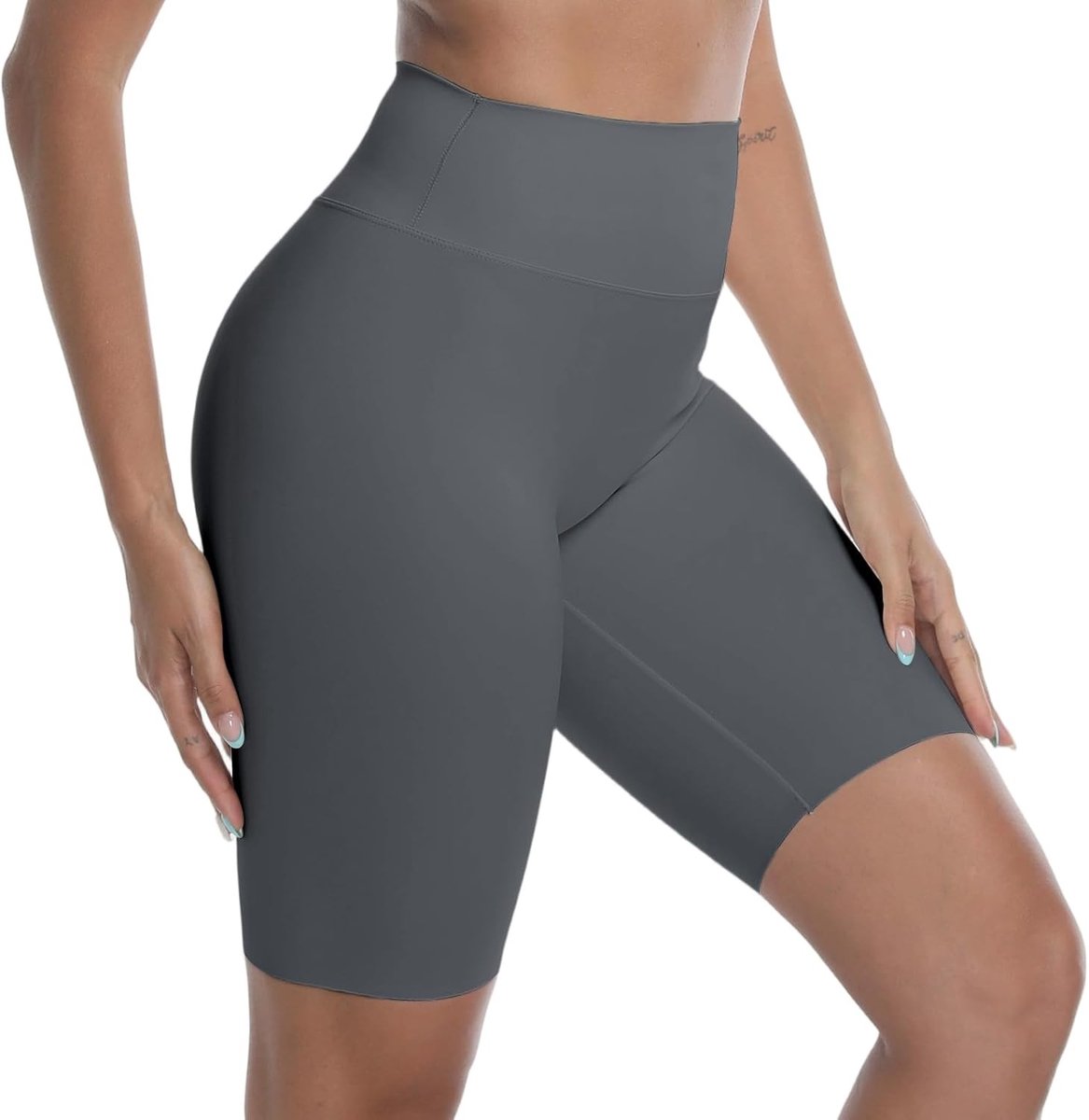 Dames Fitness Shorts met Hoge Taille voor Yoga, Hardlopen en Fietsen - Zachte Tummy Control en Anti-Scrub Ontwerp