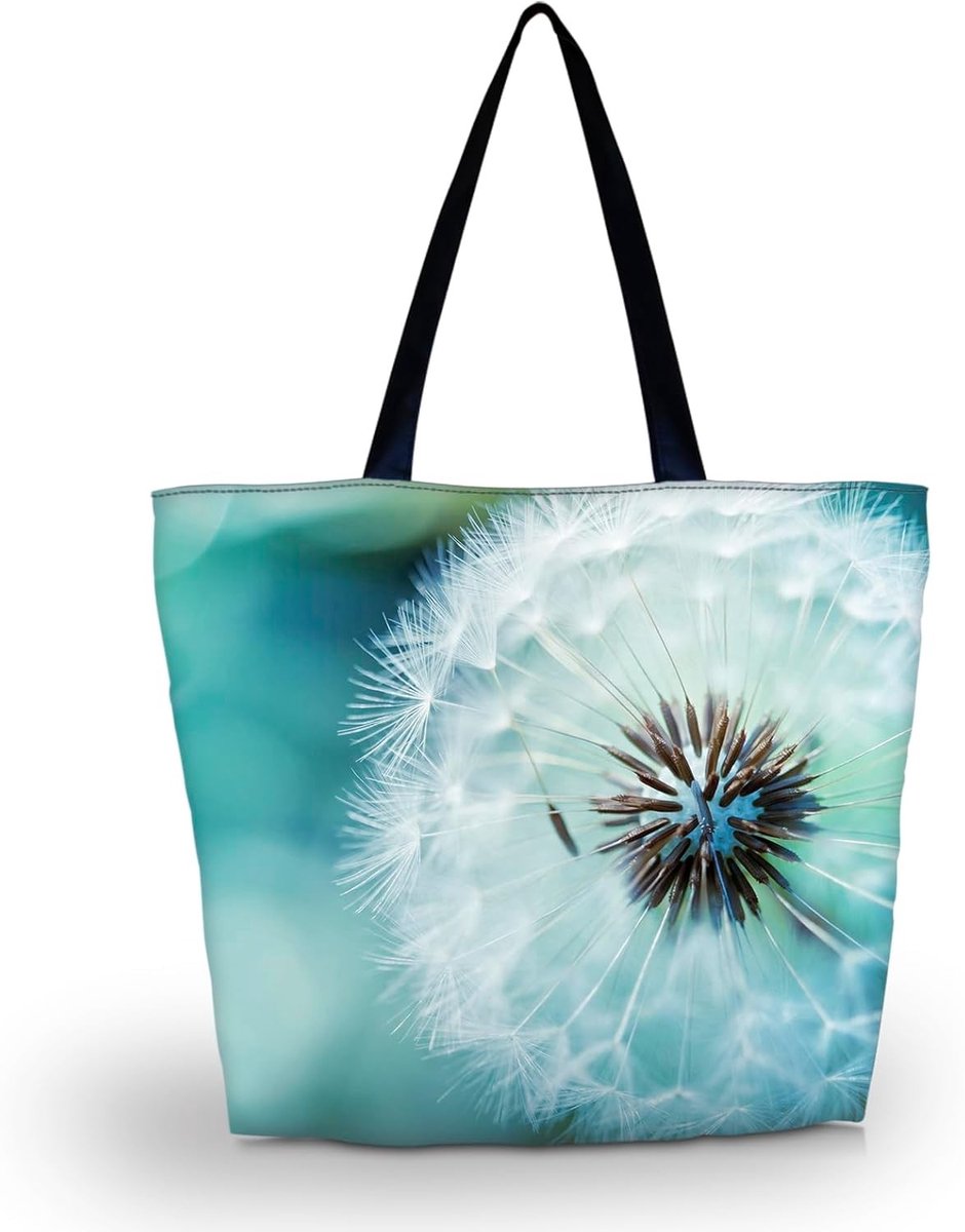 Vouwbare boodschappentas met rits, grote stoffen tas, trendy en praktische tas voor vrouwen