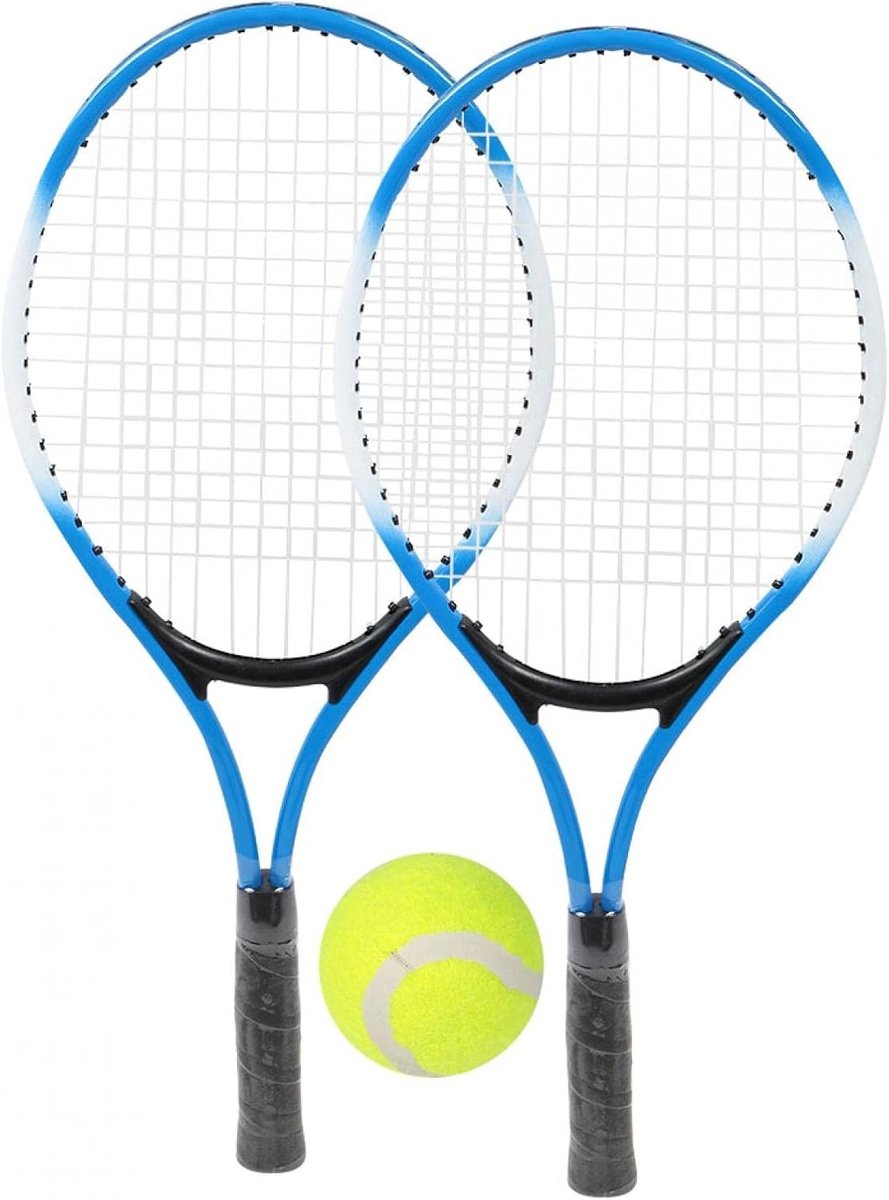 Duurzaam Tennisracket voor Kinderen, Ideaal voor Beginners met Bal en Draagtas voor Buitenactiviteiten en Sporttraining