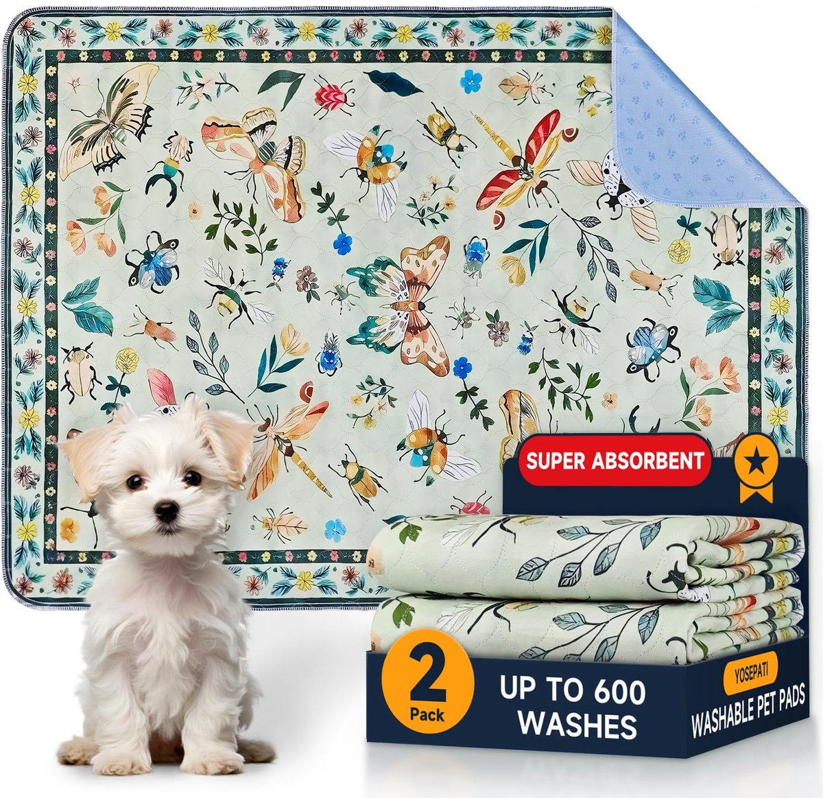 Wasbare plasmatten voor honden 92x122cm - herbruikbare puppymatten - gemakkelijk schoon te maken - ShopVlot
