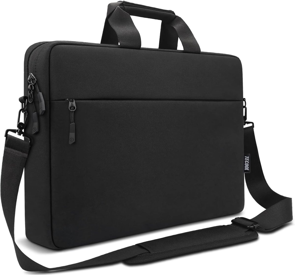 Laptop Tas 14 Inch met Schouderband - Waterdichte Messenger Bag voor Zakelijk Gebruik, Geschikt voor Acer, ASUS, HP, Dell, Lenovo en MacBook Air/Pro, Zwart