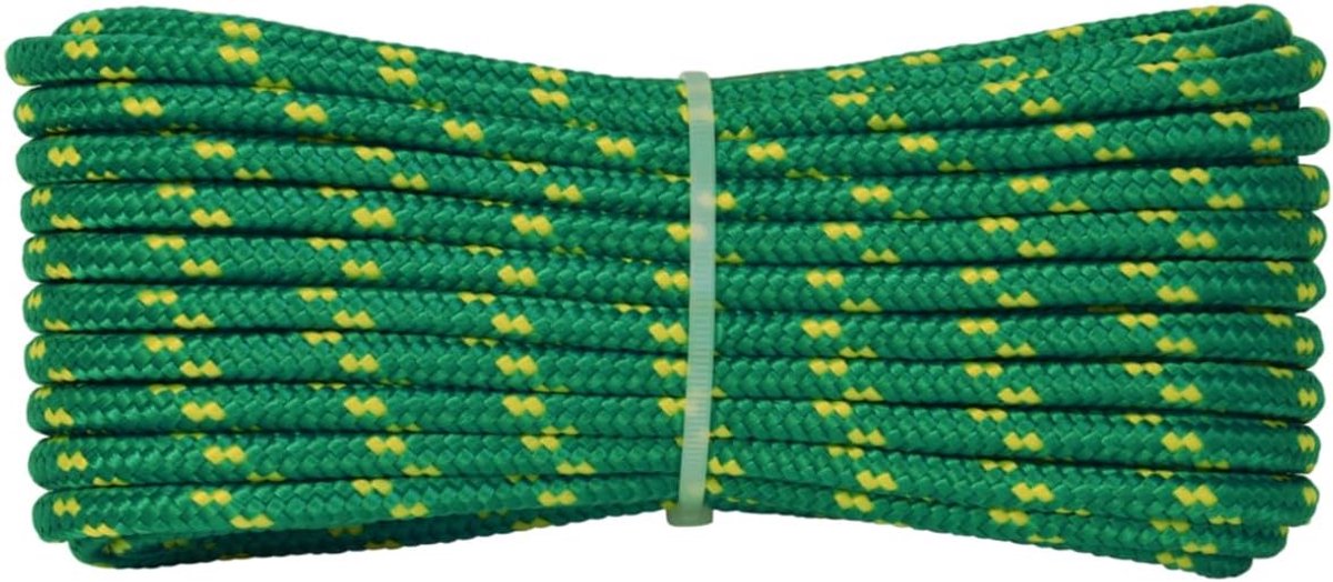 006006237 Surf gevlochten lijn groen 6 mm - 20 m gevlochten lijn multifunctioneel touw UV-bestendig en slijtvast voor - ShopVlot