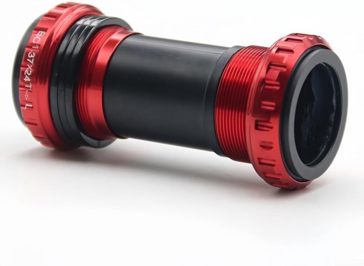 Fiets trapas - Trapas lager - Fietsen verbeteren - Aluminiumlegering constructie - 68-73mm - Rood