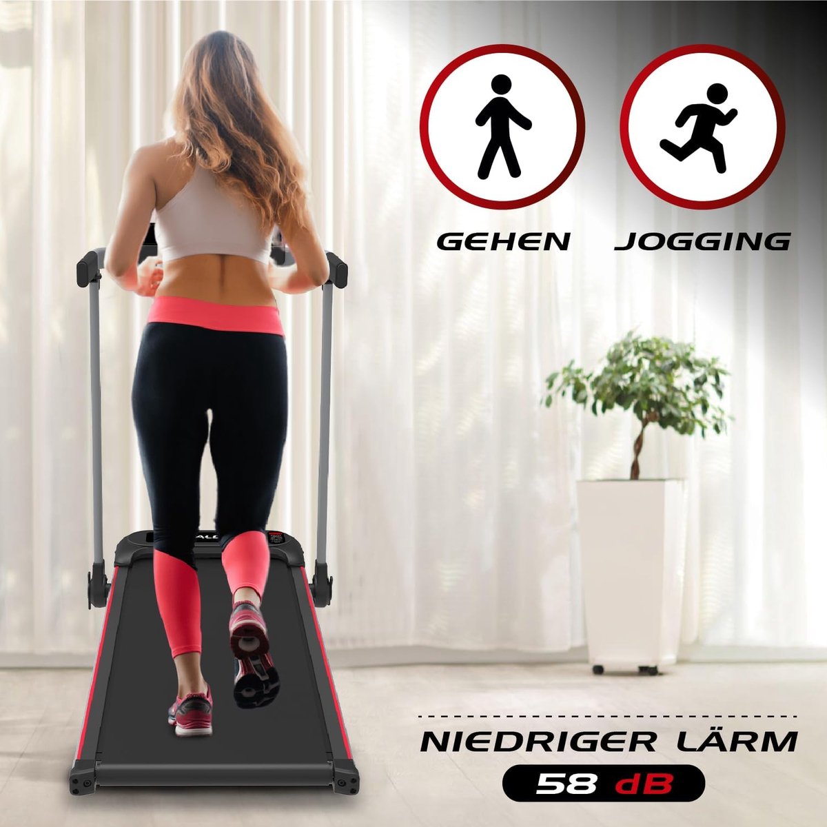 Elektrische Loopband - Inklapbaar Fitnessapparaat - Thuis Trainen - 12 Trainingsprogramma's - 10 km/u - Zwart