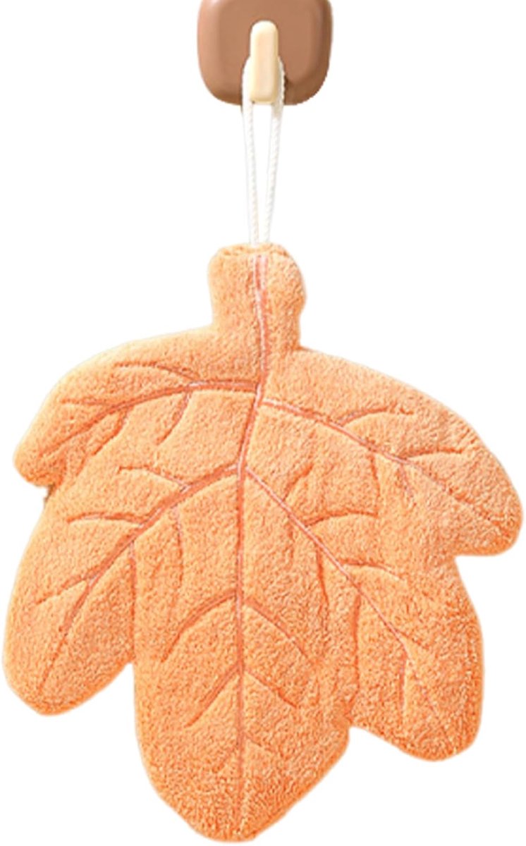 Absorberende Handdoeken - Kleine Waslap - Keuken en Toilet - Sneldrogend Koraalfleece - 20 x 28 cm - Oranje Groen