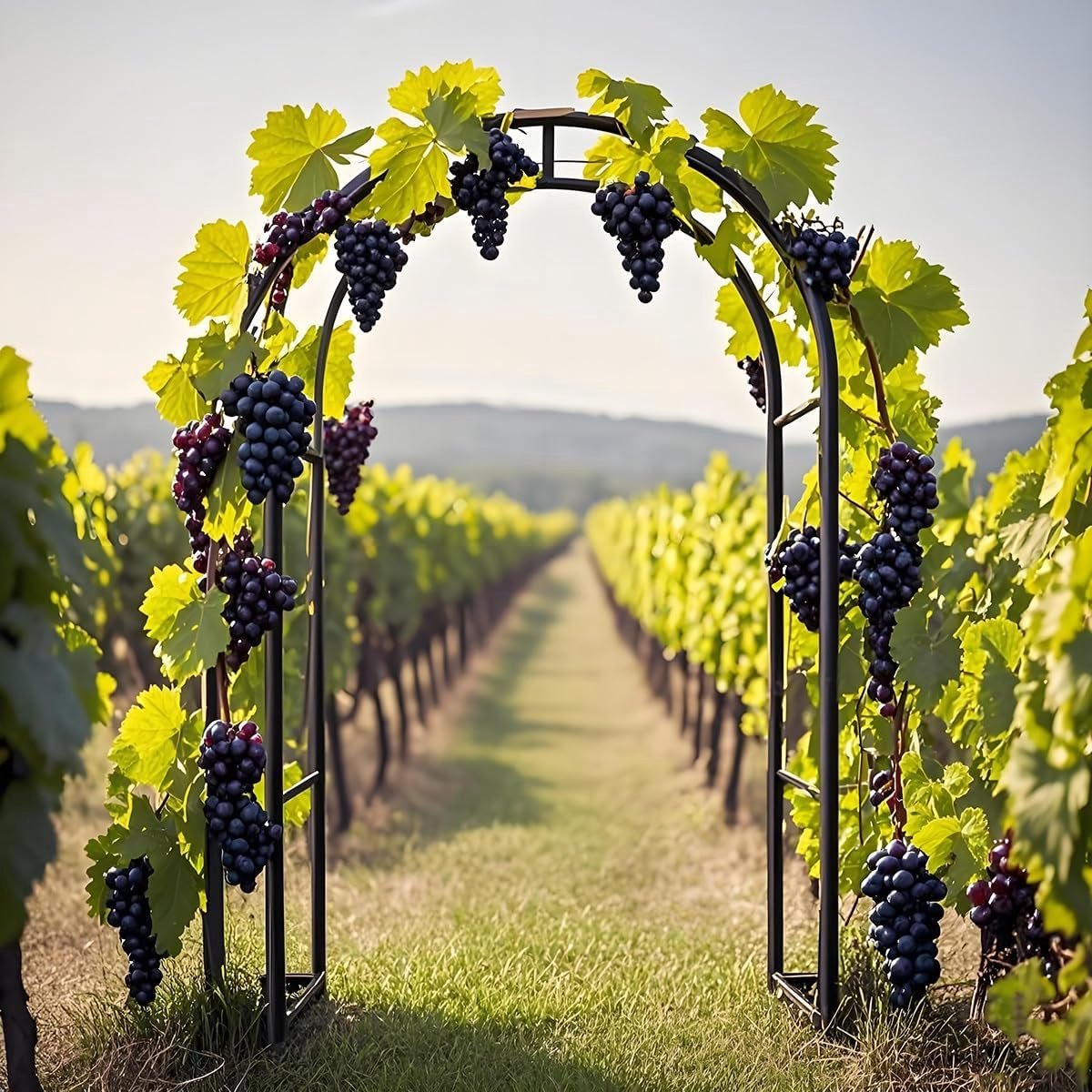 Tuin Rozenboog - Bruiloft Arch - Bloemen Arrangementen - Verstelbare Hoogte - 1.4 x 2.3 m - Zwart