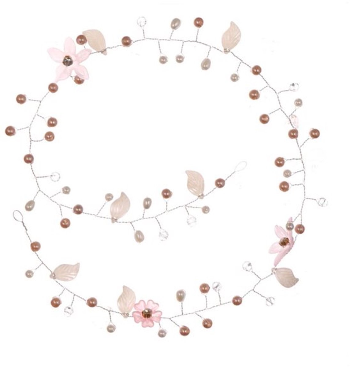 Vt products - Bruidshoofdband - Bruiloft Accessoire - Elegante Decoratie - Roze