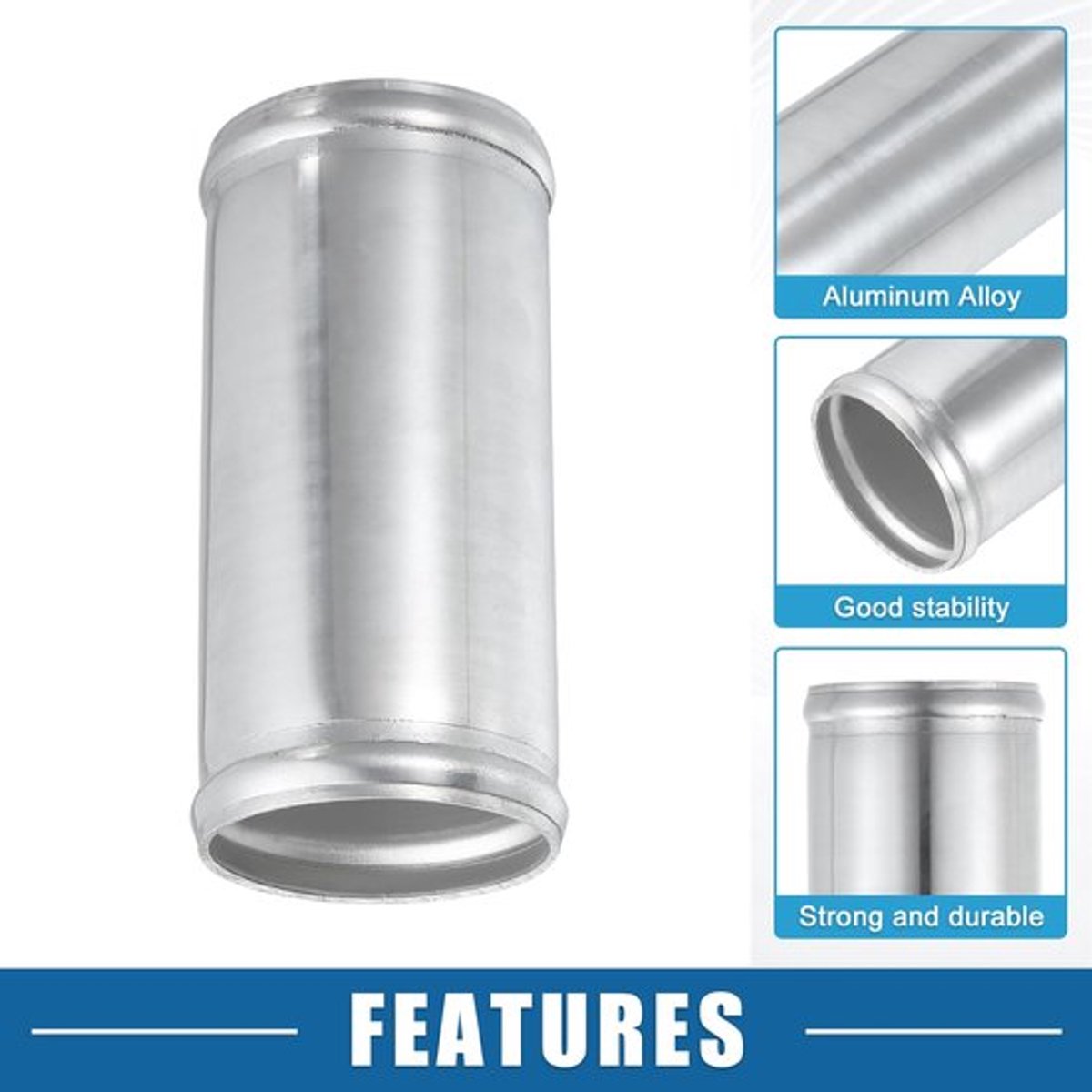 Adapter voor inlaatpijp - universeel - aluminium-leegering