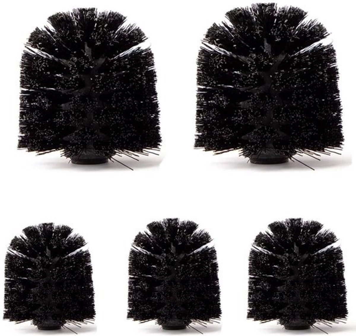 Cosensi Zwart Toiletborstelkop Set (5 stukken)