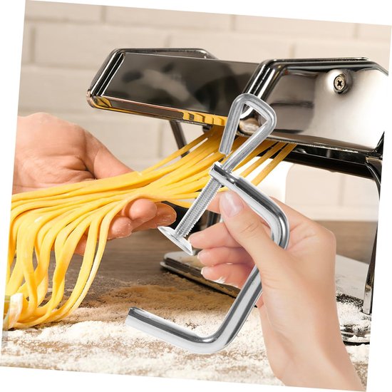 Pastamachine Onderdelen - Accessoires Set - Zelf Pasta Maken - Verstelbare Klem - 2 Stuks - Zilver van Pastamachine — afbeelding 2