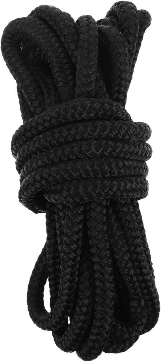 Boottouwlijnen Marine - Dock Rope - Aanleggen Voertuigen - UV-bestendig Nylon - 480 cm - Zwart