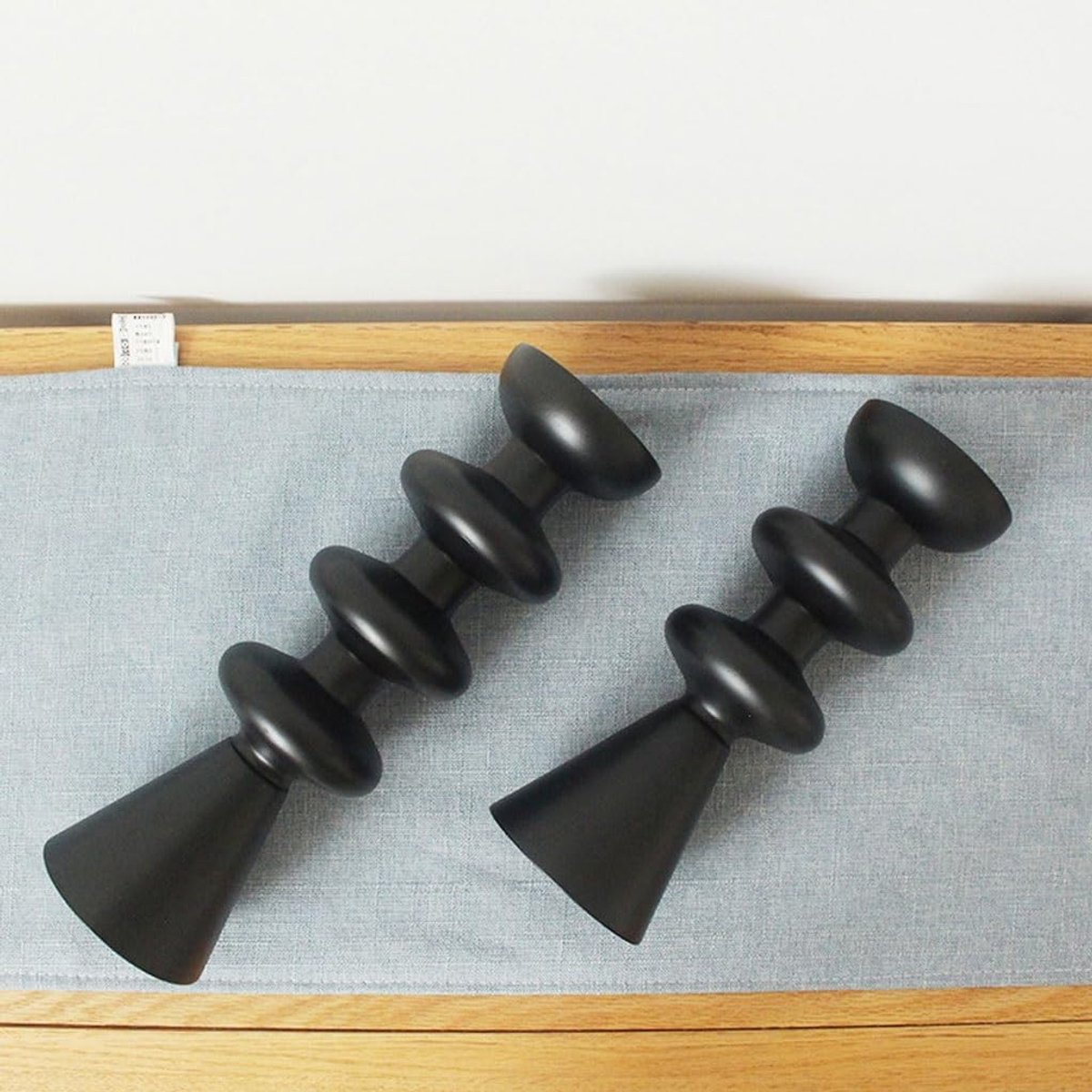 Houten Kaarsenhouder - Tafel Decoratie - Sfeer Creëren - Rustieke Stijl - Niet Gespecificeerd - Houtkleur