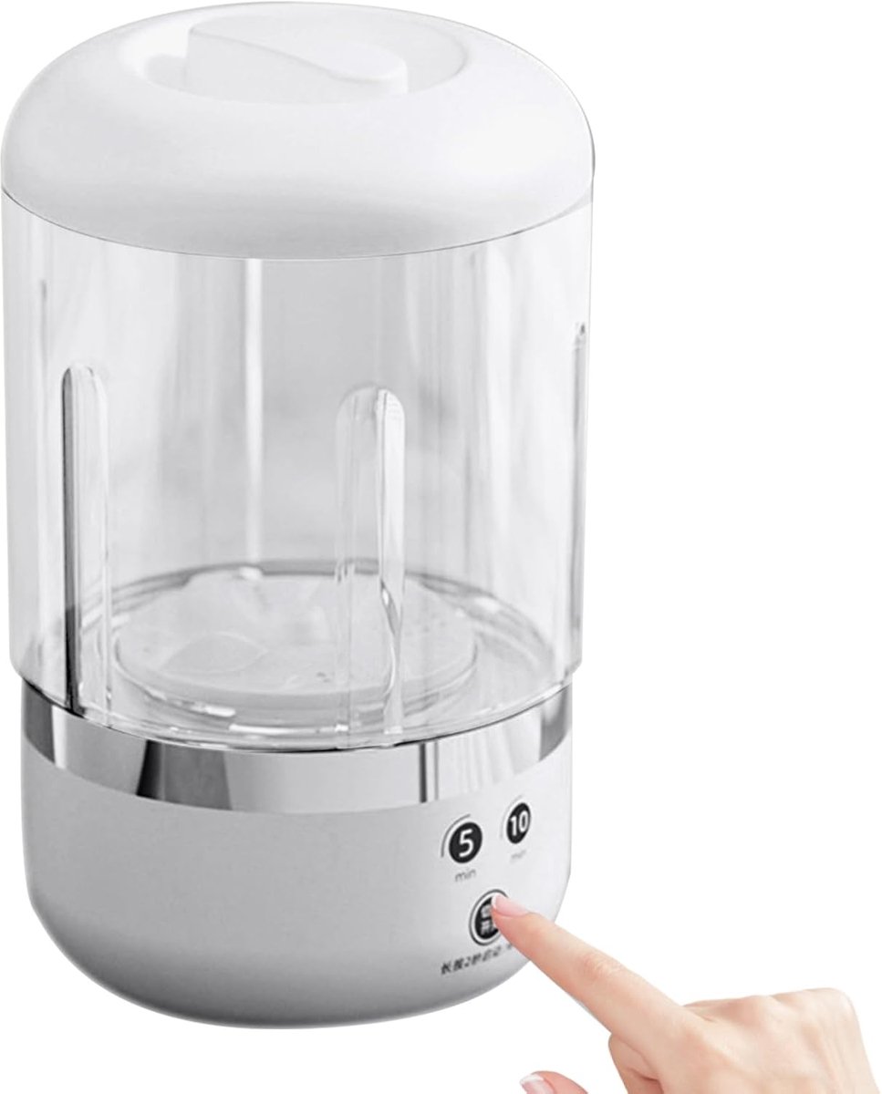 Draagbare Wasmachine Compact Apparaat Snel Wassen Draadloze Bediening 1000 ml Capaciteit Wit