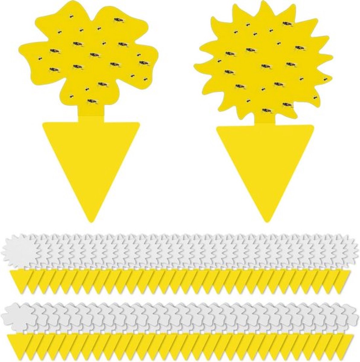 Inovra Plus - 60 stuks gele stickers voor insectenvrije lijmval - bescherming tegen