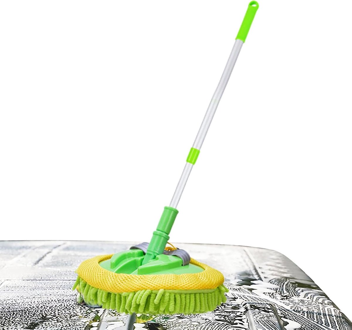 Microfiber Autowasborstel - Wasborstel Mop - Auto Reinigen - Verstelbare Lengte - Niet gespecificeerd - Niet gespecificeerd
