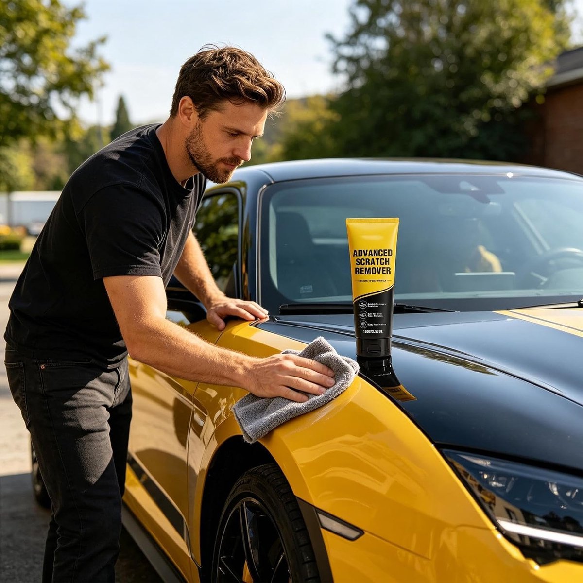 Krassenverwijderaar Auto - Lak Reparatie - Voertuig Onderhoud - Zonder Schurende Deeltjes - 100g Massa - N.v.t. – foto 2