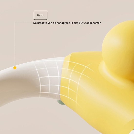 Baby Douche Steun - Baby Sta Hulp - Veilig Baden - Verstelbare Hoogte - 6-24 Maanden - Geel — afbeelding 5