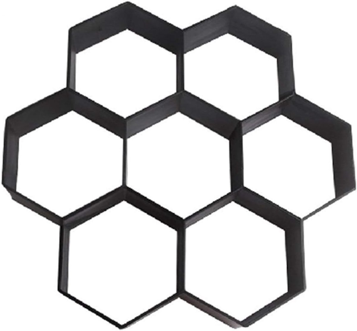 Betonmalen - Stoeptegel mal - Tuinpad Aanleggen - Herbruikbaar plastic - 30x30x4cm - Zwart