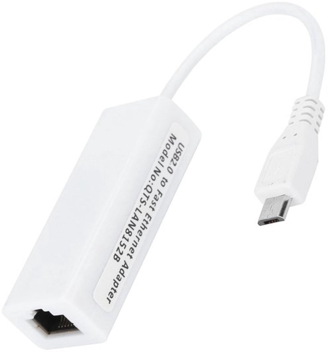 Ethernet-poortadapter micro USB naar Rj45 - 100m Golden Crown