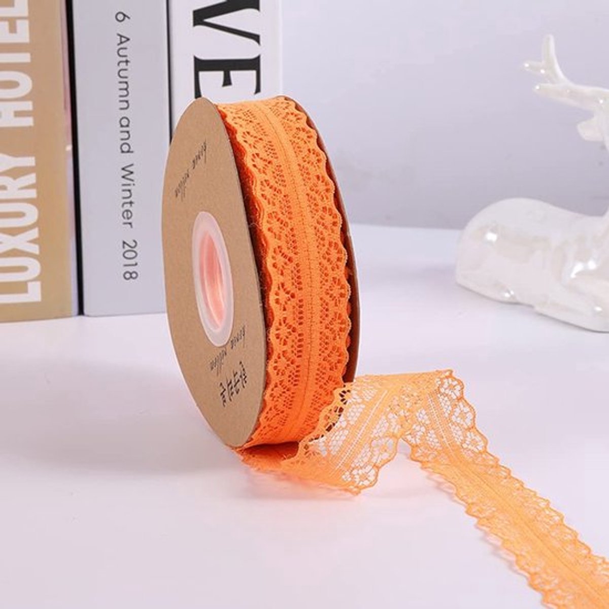 Zeynomax - Kantlint - Decoratieve band - Oranje - Cadeaulint - Ideaal voor