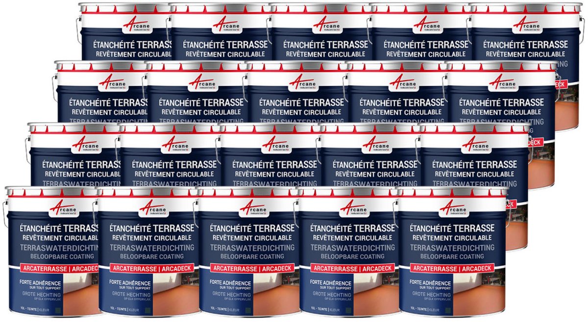 Waterdichte verf voor terras - Buitencoating op basis van hars: ARCADECK