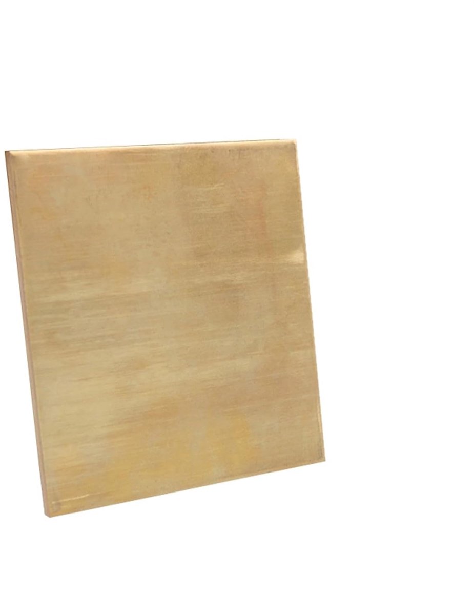 Messing Plaat - H62 Folie - Hobby & Decoratie - Corrosiebestendig - 250x250 mm - Messingkleurig