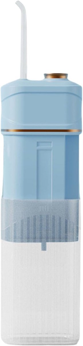 Waterflosser Elektrisch - Monddouche Oplaadbaar - Dagelijkse Mondverzorging - 3 Reinigingsstanden - 220ml Tank - Wit Blauw