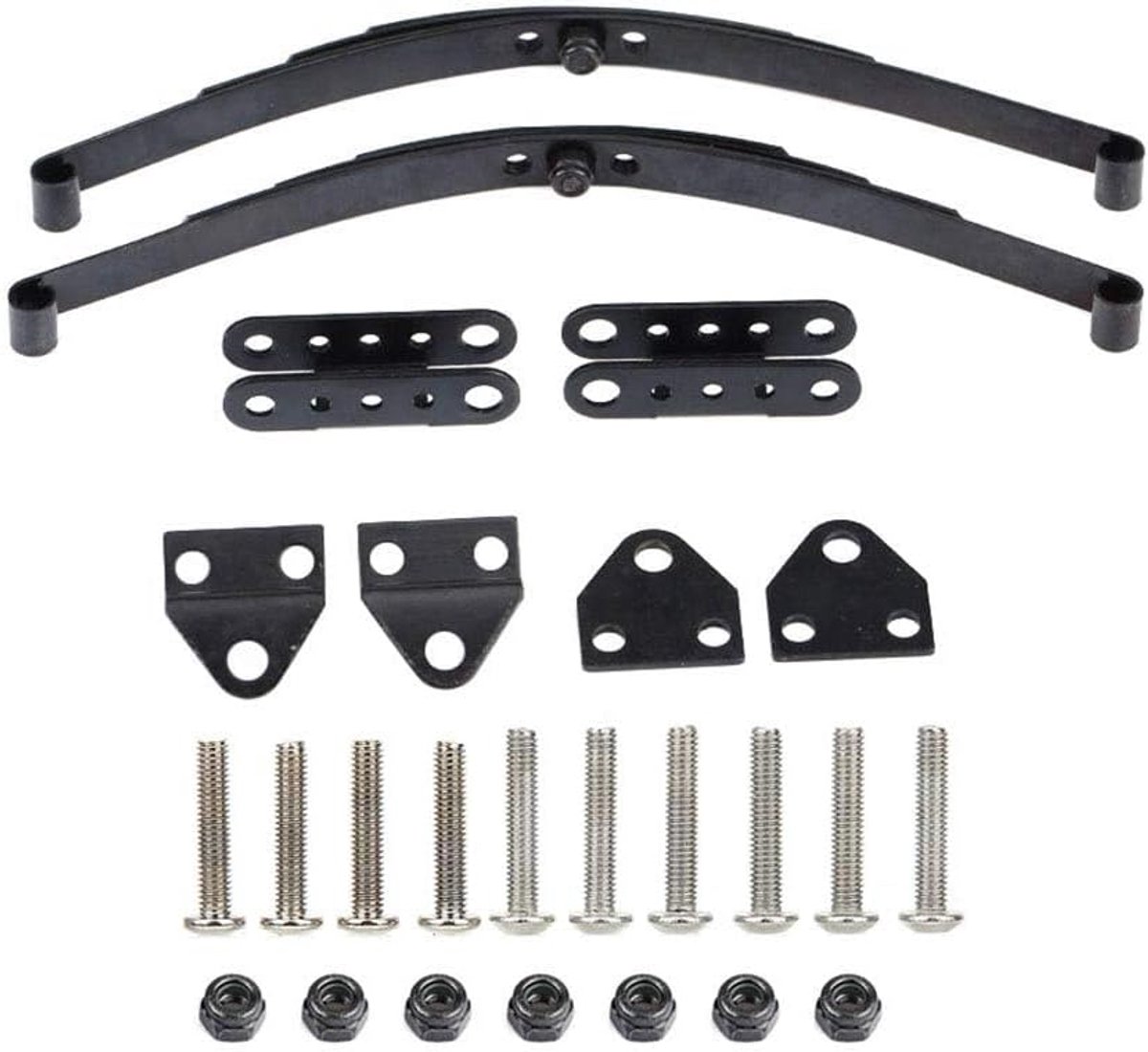 RC Veerophanging - Ophangstang Set - RC Auto Onderhoud - Sterke Draagkracht - 12 cm Lengte - Zwart