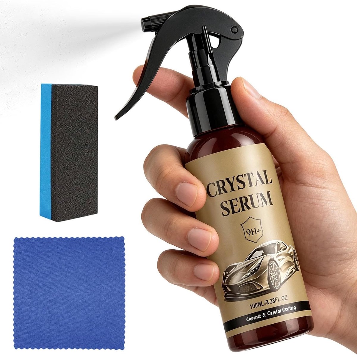 Keramische Coatingset Auto - Lakbescherming Spray - Voertuig Onderhoud - Krasbestendige Afwerking - 100 ml - Transparant