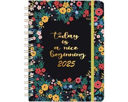 Agenda Planner 2025 - Maandkalender Weekplanner - Taken Organiseren - Gedetailleerde Indelingen - 21.5 x 15.5 cm - Baihua