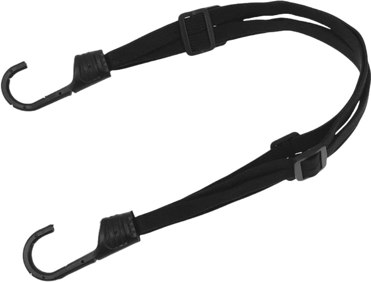 Bagagespanner met haken - Spanbanden set - Bagage vastzetten - Verstelbare lengte - 90 cm - Zwart