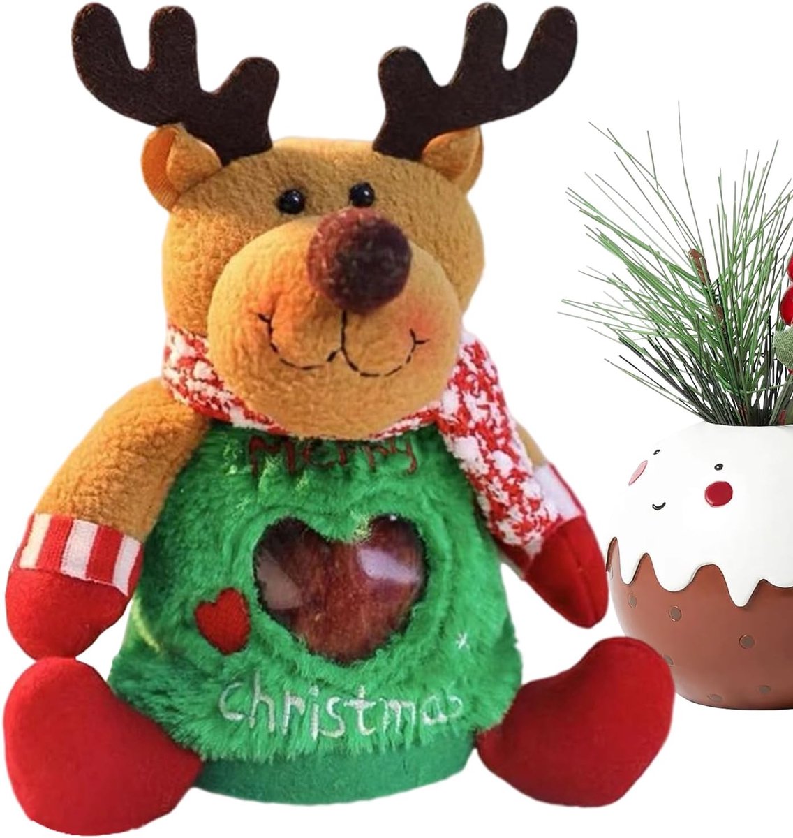 Kerstcadeauzakjes - Feestelijke tasjes - Traktaties uitdelen - Met handvat - 15 x 23 cm - Elk