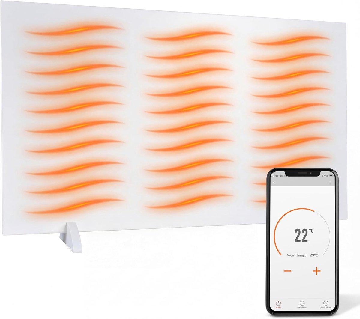 Infrarood Verwarming - Verwarmingspaneel - Ruimte Verwarmen - Wifi Bediening - 720W - Wit