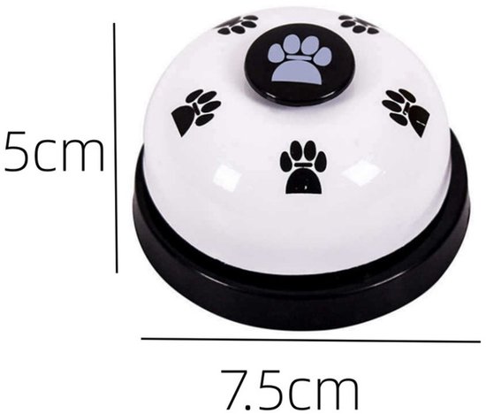 2 stuks trainingsbel - honden trainingsbel - bel voor voer - metalen bel - drukbel hondentrainer - meubelaccessoires - geschikt voor honden, katten (meerdere kleuren, 5*7,5cm) — afbeelding 2