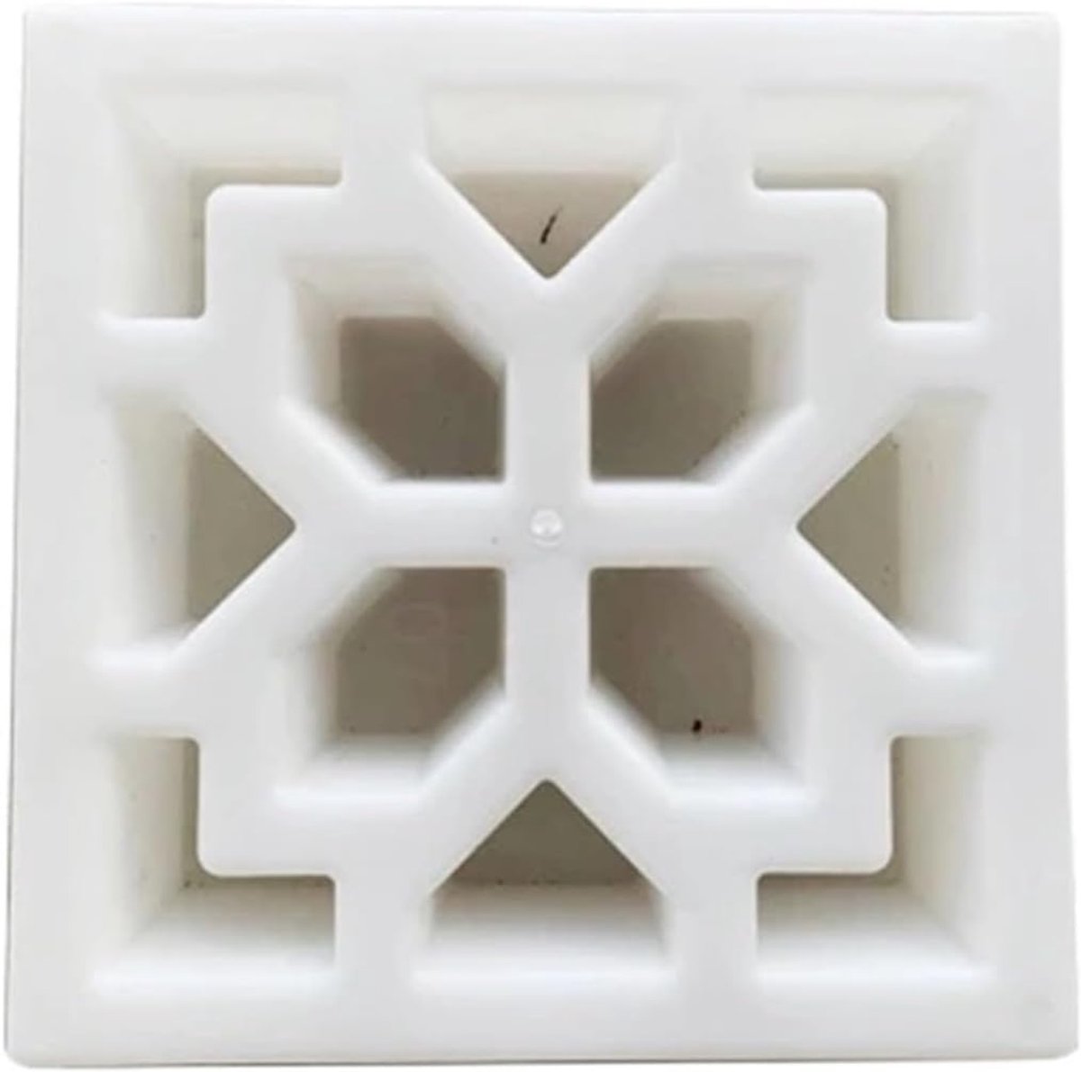 Tegelvorm Plastic - Betonmal Paden - Tuin Aanleggen - Herbruikbaar Ontwerp - 30x30x7 cm - Wit