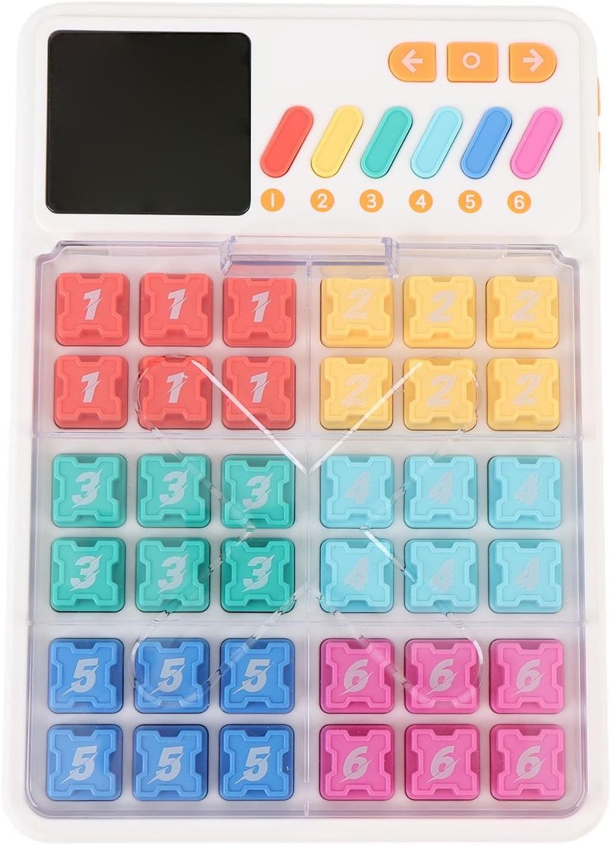 Sudoku Puzzelspel - Hersenkraker Educatief - Cognitieve Vaardigheden - 3500 Niveaus - 21 x 5 x 0.1 cm - Grijs