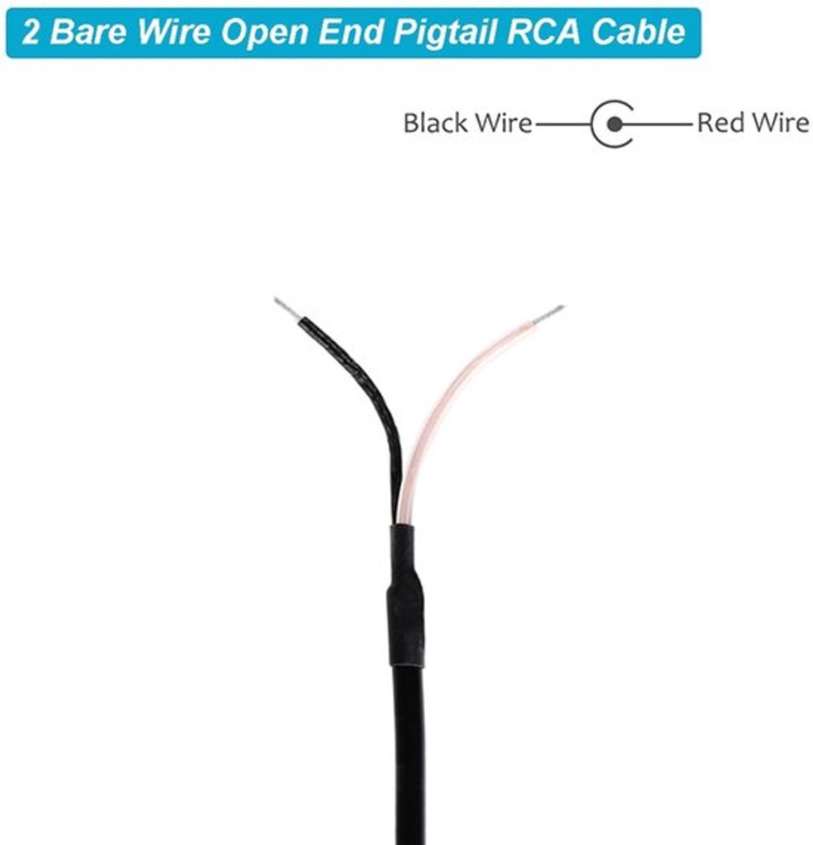 Dailygoody - RCA speaker kabel 30cm, 2 stuk