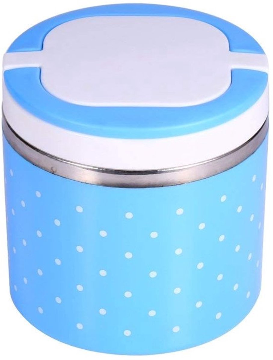 IMstore - Picnic Lunch Box - Thermische Voedselcontainer - Lekvrij - Blauw - Voor