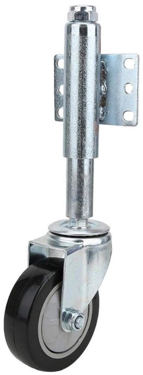 Dailygoods - Zwenkwielen - 4 Inch Zwenkwielen met Veer - 120kg Capaciteit - Voor