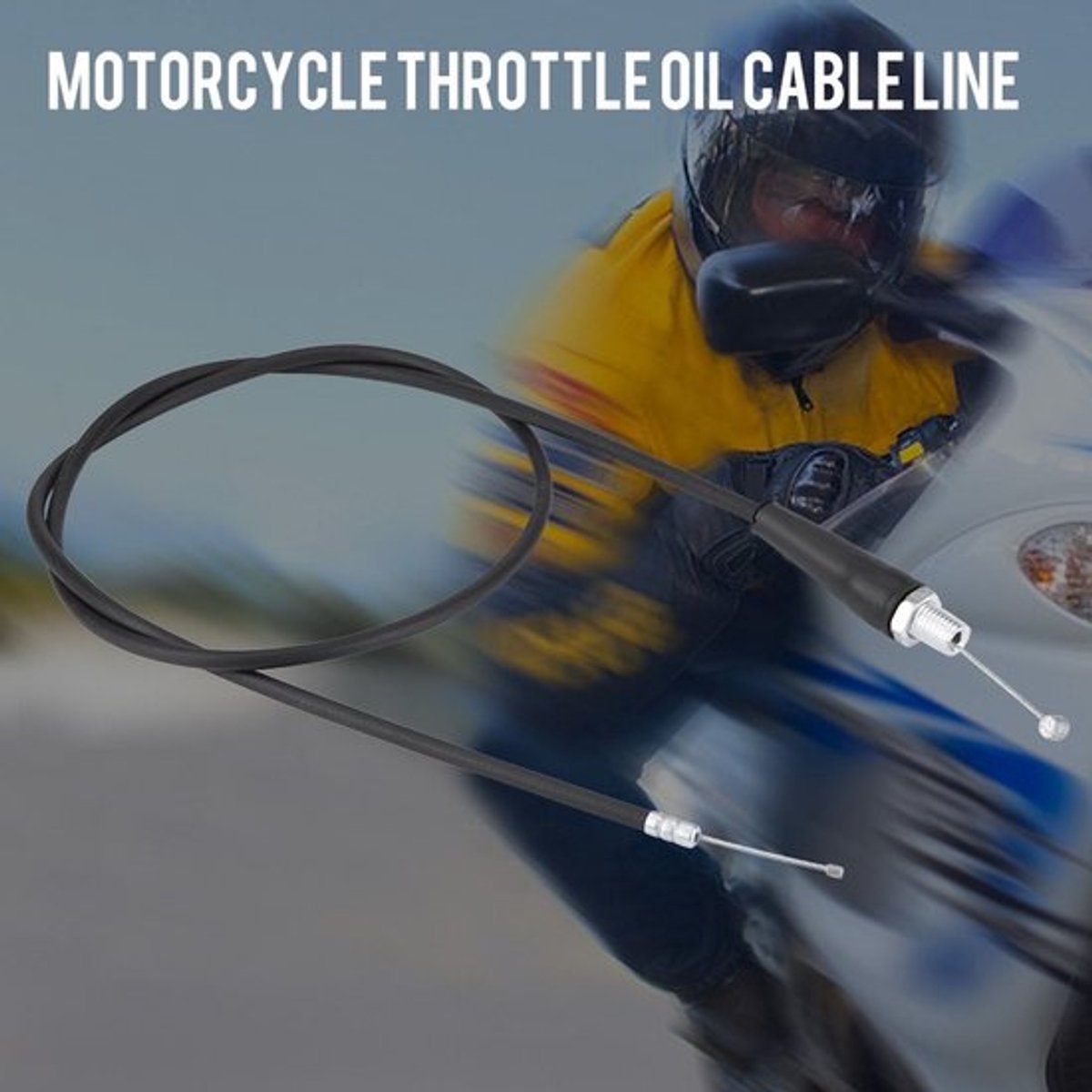Dailygoods- Gasolie Kabel 110cm - Recht Hoofd - Motorfiets - Dirtbike - Motocross