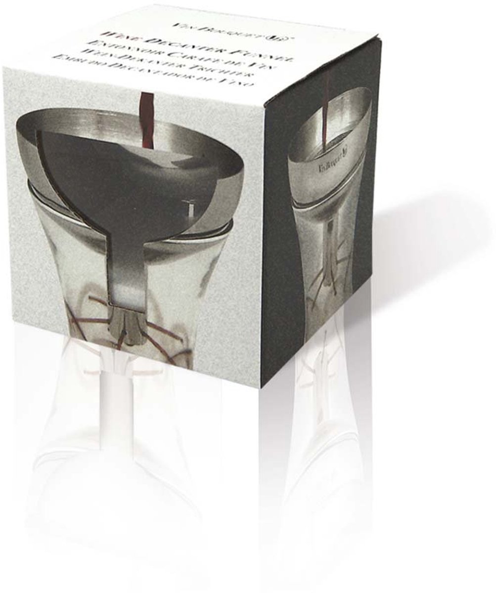 SnelShoppen - Vin Bouquet FIA 020 Decanteertrechter Roestvrij Staal - Wijnaccessoires voor Perfect Decanteren, Serveren en Genieten - Ideaal voor Fees